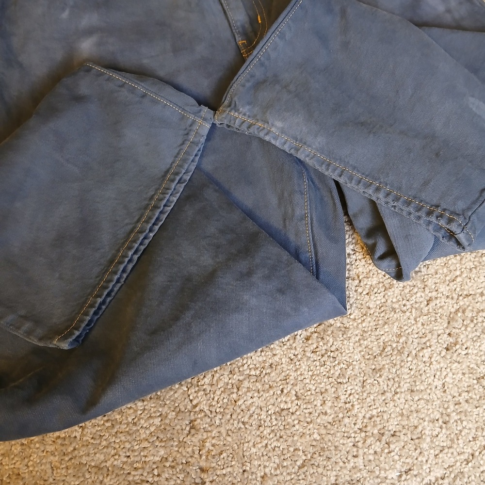 Levis High Waisted Straight Leg Jeans Blue Faded Wash Size 32 Vintage Style - Picture 12 of 13